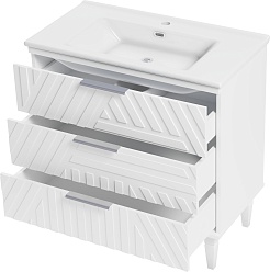 Brevita Тумба под раковину Etna 85 белая – фотография-4